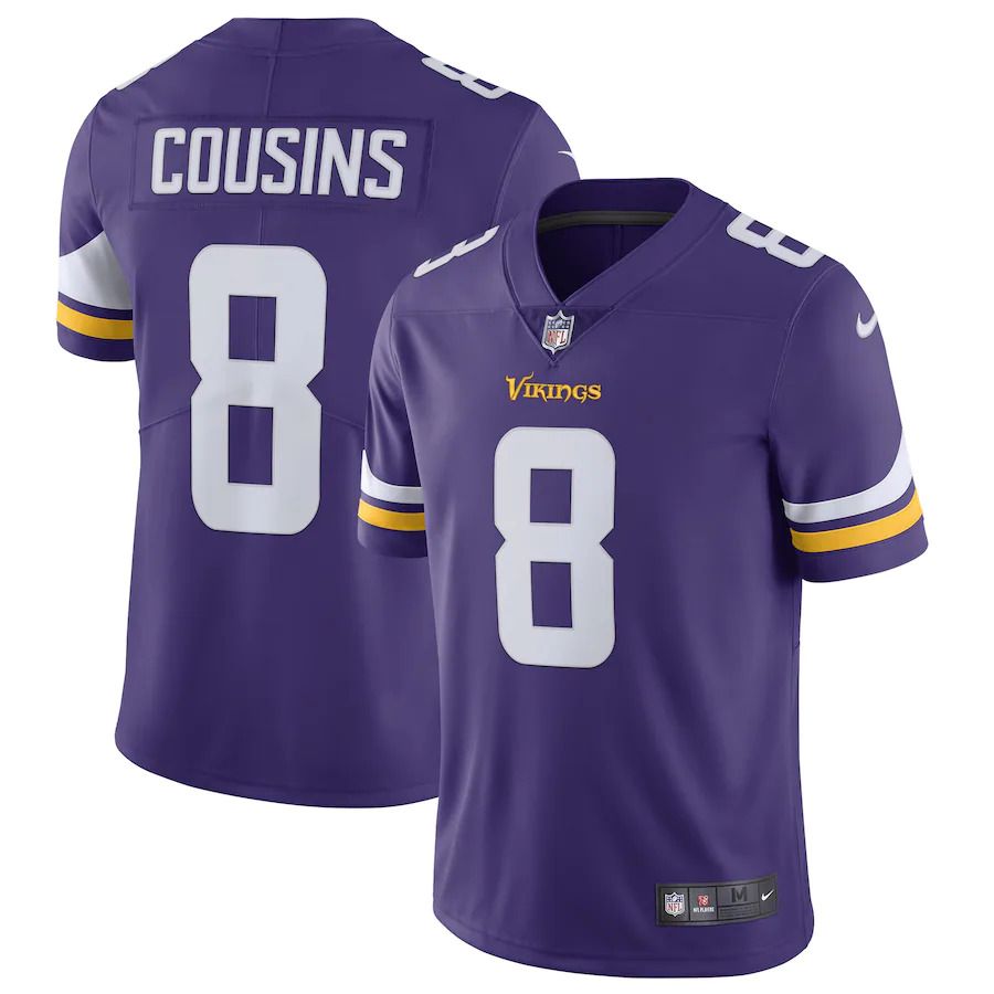 Men Minnesota Vikings #8 Kirk Cousins Nike Purple Vapor Untouchable Limited NFL Jersey->minnesota vikings->NFL Jersey